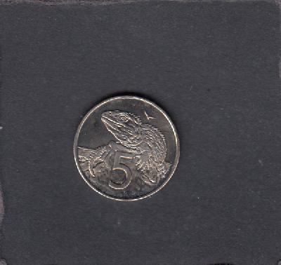 Beschrijving: 5 Cent TUATARA